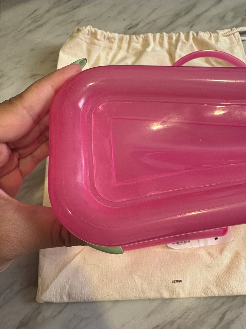 Tear x Melissa Hot Pink Jelly Crossbody Bag - Picture 4 of 5